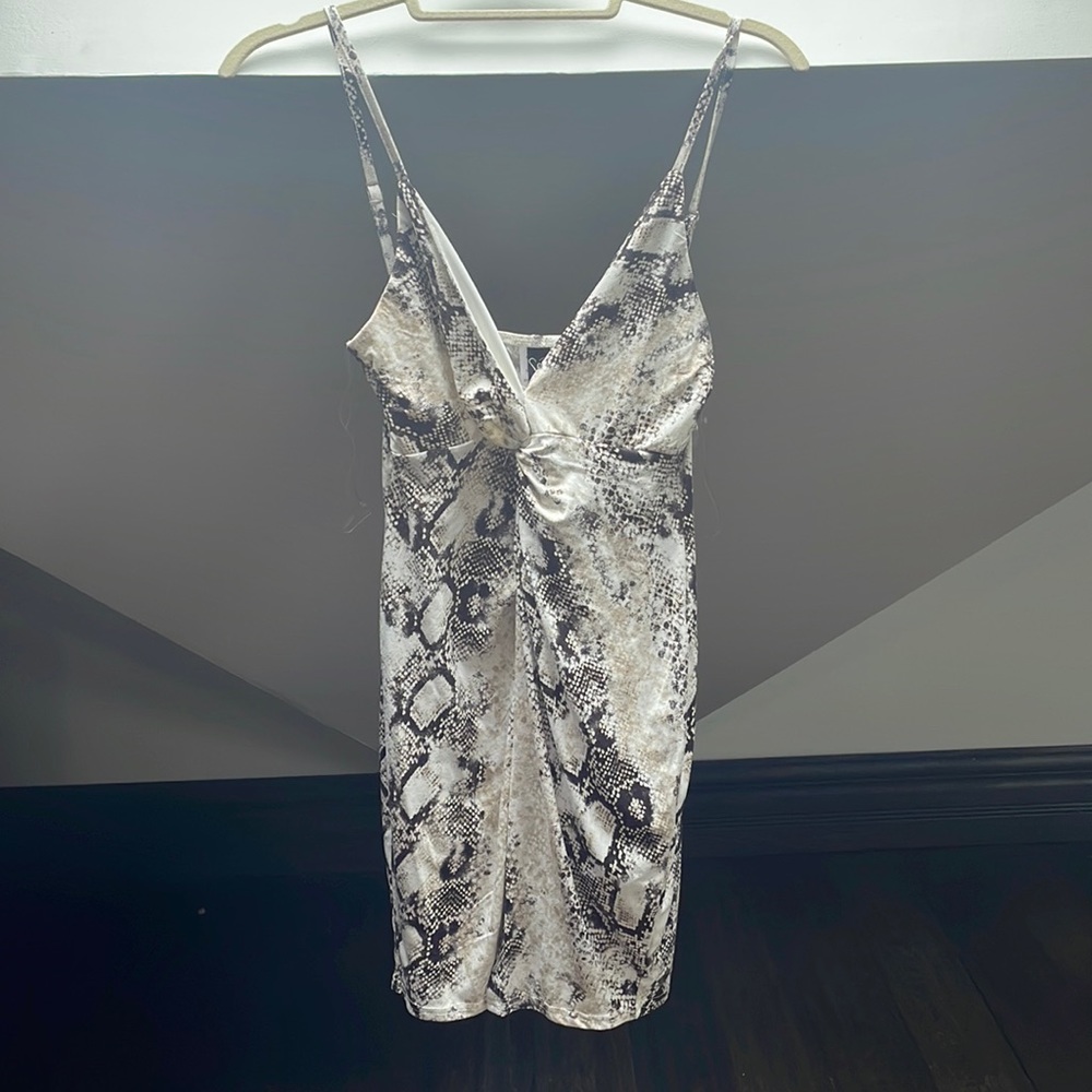 Windsor snake skin mini dress